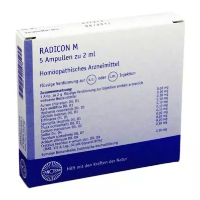 RADICON M injekcinis tirpalas, 5X2 ml RADICON M injekcinis tirpalas, 5X2 ml