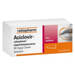 ACICLOVIR-ratiopharm lūpų pūslelinės kremas, 2 g