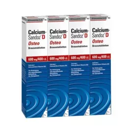 CALCIUM SANDOZ D Osteo šnypščiosios tabletės, 40 vnt