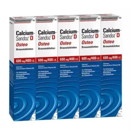 CALCIUM SANDOZ D Osteo šnypščiosios tabletės, 100 vnt