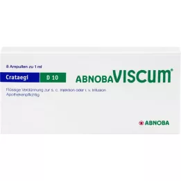 ABNOBAVISCUM Crataegi D 10 ampulių, 8 vnt