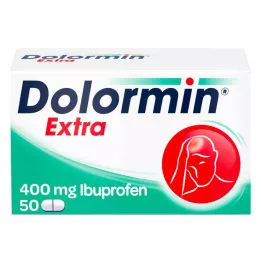 DOLORMIN papildomos plėvele dengtos tabletės, 50 vnt