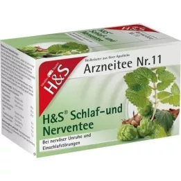 H&amp;S Miego ir nervų arbatos filtro maišelis, 20X2,0 g