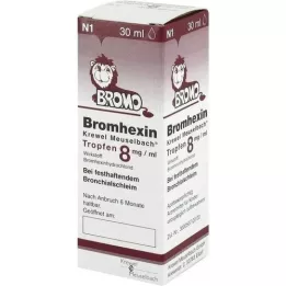 BROMHEXIN Krewel Meuselb.Lašai 8mg/ml, 30 ml