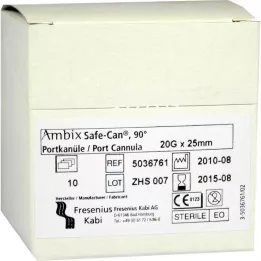 AMBIX Safe-Can Portpunkt.Kan.20 Gx25 mm lenktas, 10 vnt