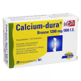 CALCIUM DURA Vit D3 putojantis 1200 mg/800 I.E., 20 vnt