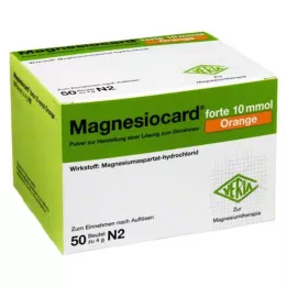 MAGNESIOCARD forte 10 mmol Orange Plv.z.H.e.L.z.E., 50 vnt