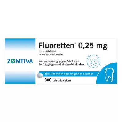 FLUORETTEN 0,25 mg tabletės, 300 vnt FLUORETTEN 0,25 mg tabletės, 300 vnt
