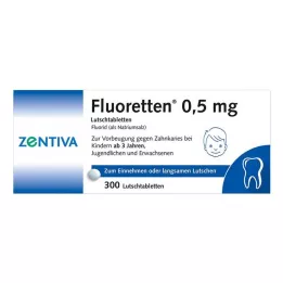 FLUORETTEN 0,5 mg tabletės, 300 vnt