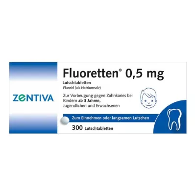 FLUORETTEN 0,5 mg tabletės, 300 vnt