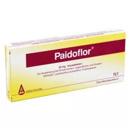 PAIDOFLOR Kramtomosios tabletės, 20 vnt