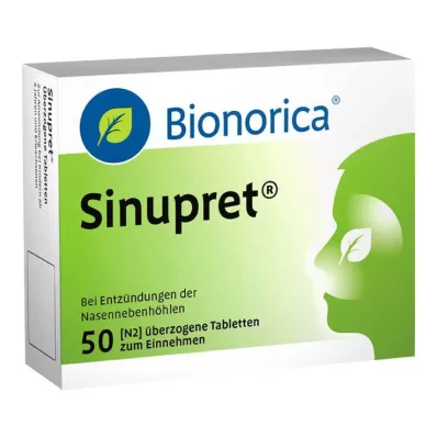 SINUPRET dengtos tabletės, 50 vnt SINUPRET dengtos tabletės, 50 vnt