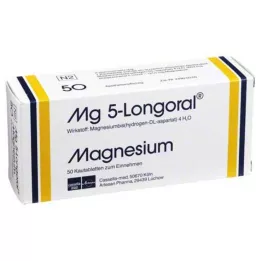 MG 5 LONGORAL Kramtomosios tabletės, 50 vnt