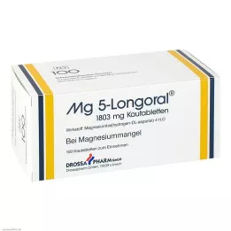 MG 5 LONGORAL Kramtomosios tabletės, 100 vnt