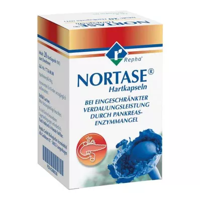 NORTASE kapsulės, 20 vnt