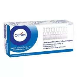 OTRIVEN 0,1% nosies lašai, vienkartiniai lašeliai, 40X0,3 ml