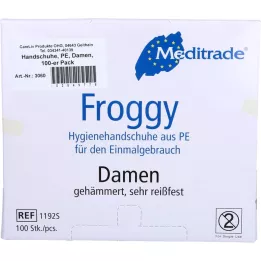 HANDSCHUHE PE Moterys, 100 vnt