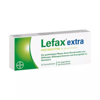 LEFAX papildomos kramtomosios tabletės, 20 vnt