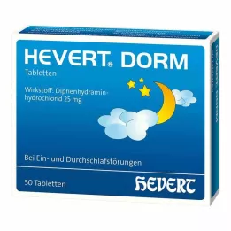 HEVERT DORM Tabletės, 50 vnt
