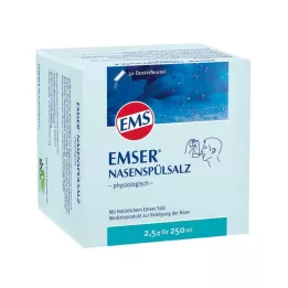 EMSER Nosies skalavimo druskos fiziologinis buteliukas, 50 vnt