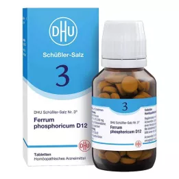 BIOCHEMIE DHU 3 Ferrum phosphoricum D 12 tablečių, 200 vnt