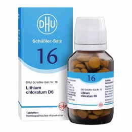 BIOCHEMIE DHU 16 Lithium chloratum D 6 tablečių, 200 vnt
