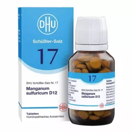 BIOCHEMIE DHU 17 Manganum sulfuricum D 12 tablečių, 200 vnt