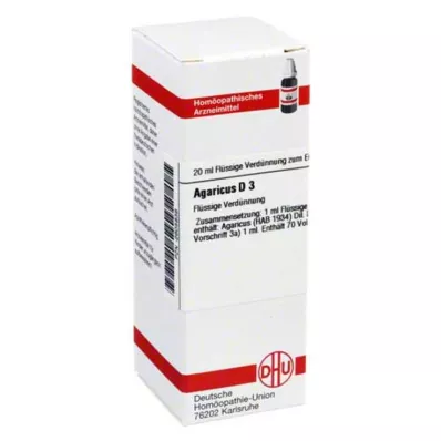 AGARICUS D 3 skiedimas, 20 ml AGARICUS D 3 skiedimas, 20 ml