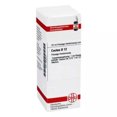 CACTUS D 12 Skiedimas, 20 ml CACTUS D 12 Skiedimas, 20 ml