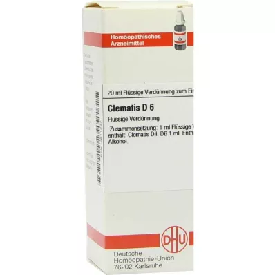 CLEMATIS D 6 Skiedimas, 20 ml CLEMATIS D 6 Skiedimas, 20 ml