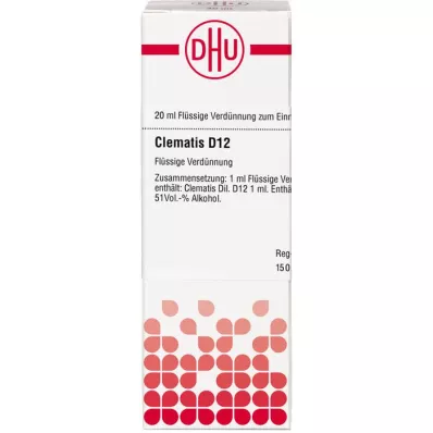 CLEMATIS D 12 Skiedimas, 20 ml CLEMATIS D 12 Skiedimas, 20 ml