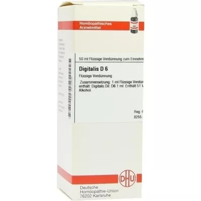 DIGITALIS D 6 Skiedimas, 50 ml