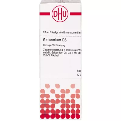 GELSEMIUM D 8 Skiedimas, 20 ml