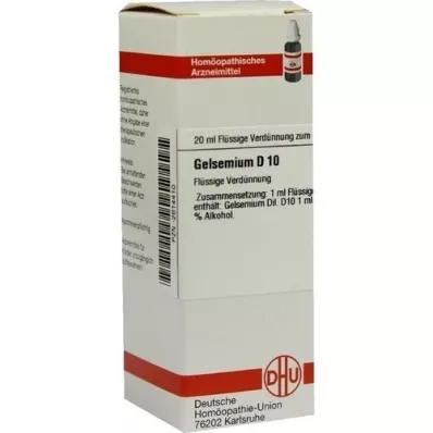 GELSEMIUM D 10 skiedimas, 20 ml