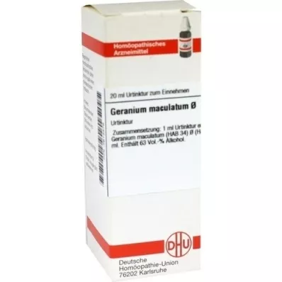 GERANIUM MACULATUM Motinos tinktūra, 20 ml