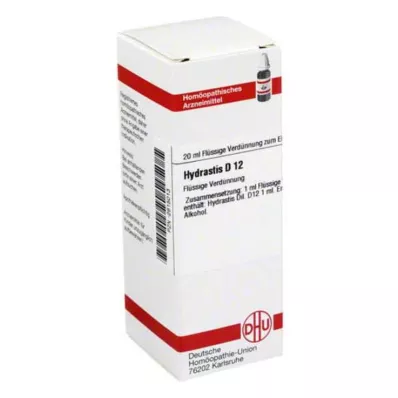HYDRASTIS D 12 Skiedimas, 20 ml
