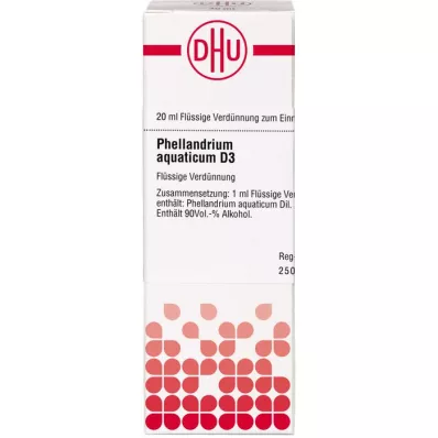 PHELLANDRIUM AQUATICUM D 3 skiedimas, 20 ml PHELLANDRIUM AQUATICUM D 3 skiedimas, 20 ml