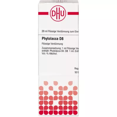 PHYTOLACCA D 8 Skiedimas, 20 ml