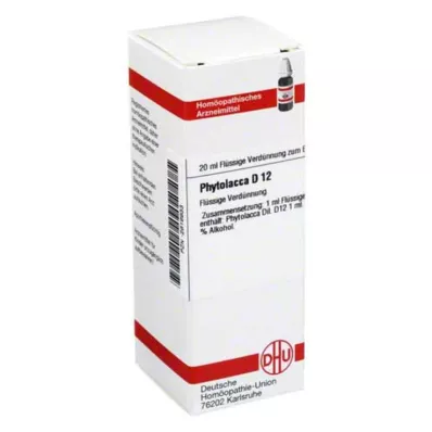 PHYTOLACCA D 12 Skiedimas, 20 ml PHYTOLACCA D 12 Skiedimas, 20 ml