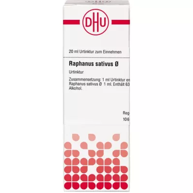RAPHANUS SATIVUS Motinos tinktūra, 20 ml RAPHANUS SATIVUS Motinos tinktūra, 20 ml