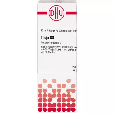 THUJA D 8 Skiedimas, 20 ml THUJA D 8 Skiedimas, 20 ml