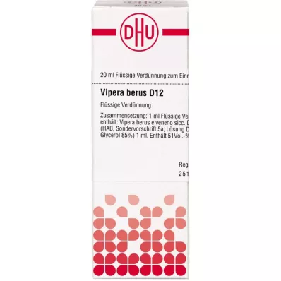 VIPERA BERUS D 12 Skiedimas, 20 ml