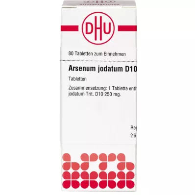 ARSENUM JODATUM D 10 tablečių, 80 vnt