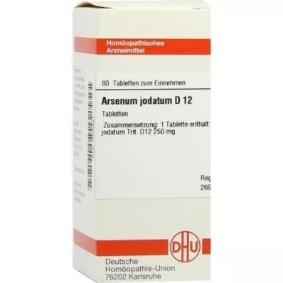 ARSENUM JODATUM D 12 tablečių, 80 vnt ARSENUM JODATUM D 12 tablečių, 80 vnt