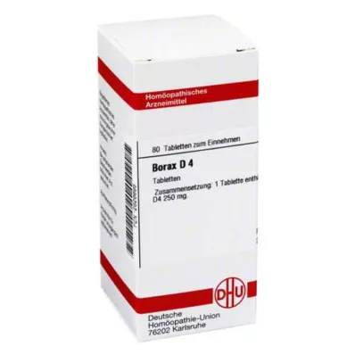 BORAX D 4 tabletės, 80 vnt BORAX D 4 tabletės, 80 vnt