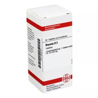 BRYONIA D 2 tabletės, 80 vnt