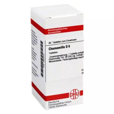 CHAMOMILLA D 6 tabletės, 80 vnt CHAMOMILLA D 6 tabletės, 80 vnt
