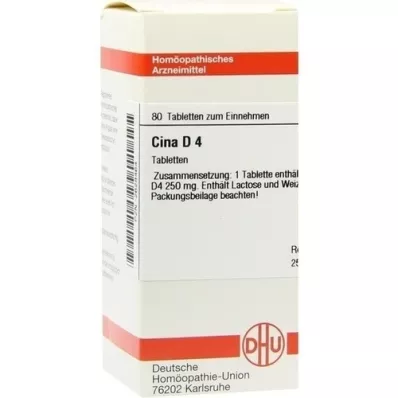 CINA D 4 tabletės, 80 vnt CINA D 4 tabletės, 80 vnt