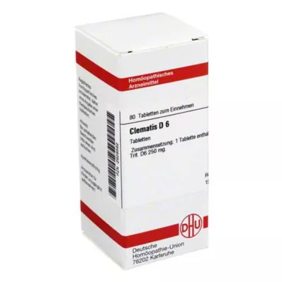 CLEMATIS D 6 tabletės, 80 vnt