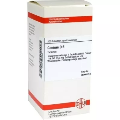 CONIUM D 6 tabletės, 200 vnt